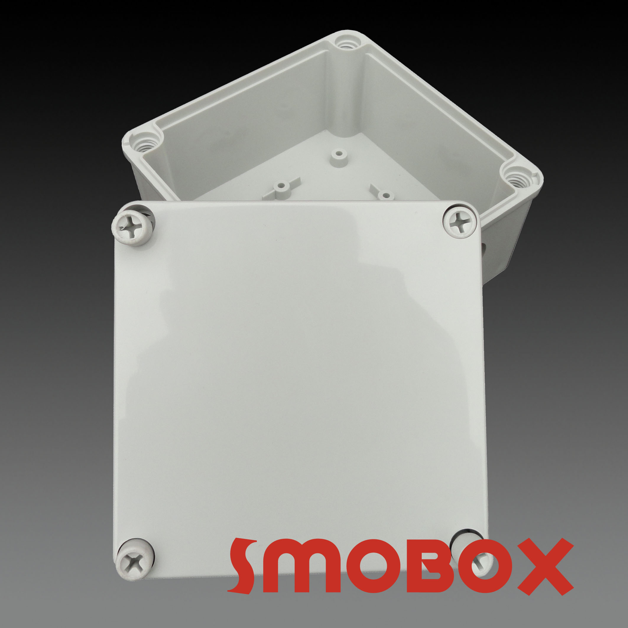 SMOBOX塑料接线箱LD-121207山东厂家供应 全新材料 防水分线盒 电气接线盒 端子盒按钮开关螺钉外壳1