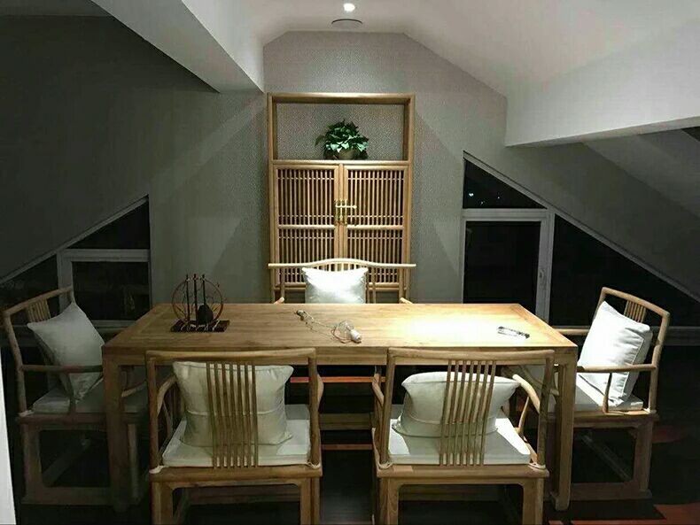 厂家直销新中式老榆木禅意系列茶桌椅 成套家具