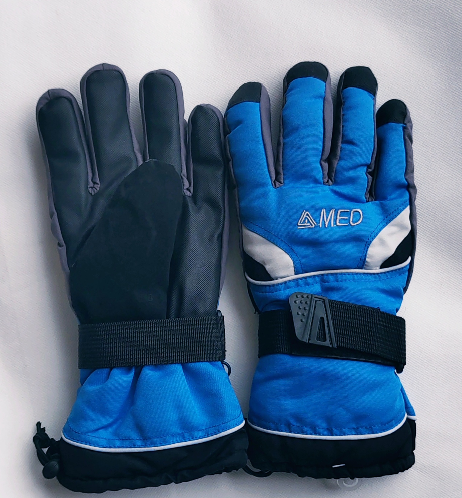 男士冬季运动户外滑雪手套 加厚抓绒触屏手套 骑行保暖防风防1