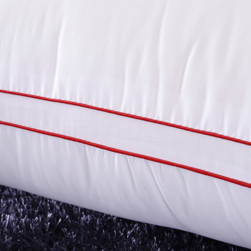 厂家直销枕头枕芯 学生护颈枕床上用品批发 酒店单人长方形绣花枕6