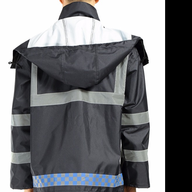 分体雨衣、雨披 城管套服藏青色分体雨衣反光雨衣分体批量销售2