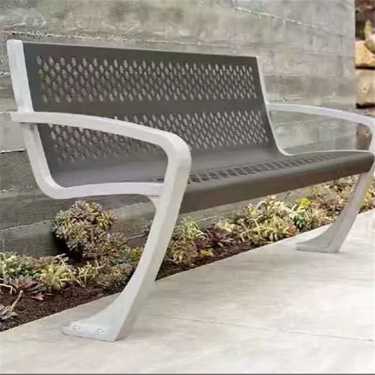 防腐木铝合金平凳 双琪 户外不锈钢公园椅 休闲椅 园林椅4