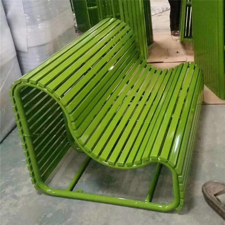 户外公园椅价格 户外实木桌椅 双琪 不锈钢公园椅 户外休闲实木长椅5