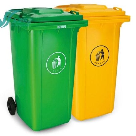 环卫垃圾桶 塑料垃圾箱 西安垃圾桶厂家 660升医疗垃圾箱1