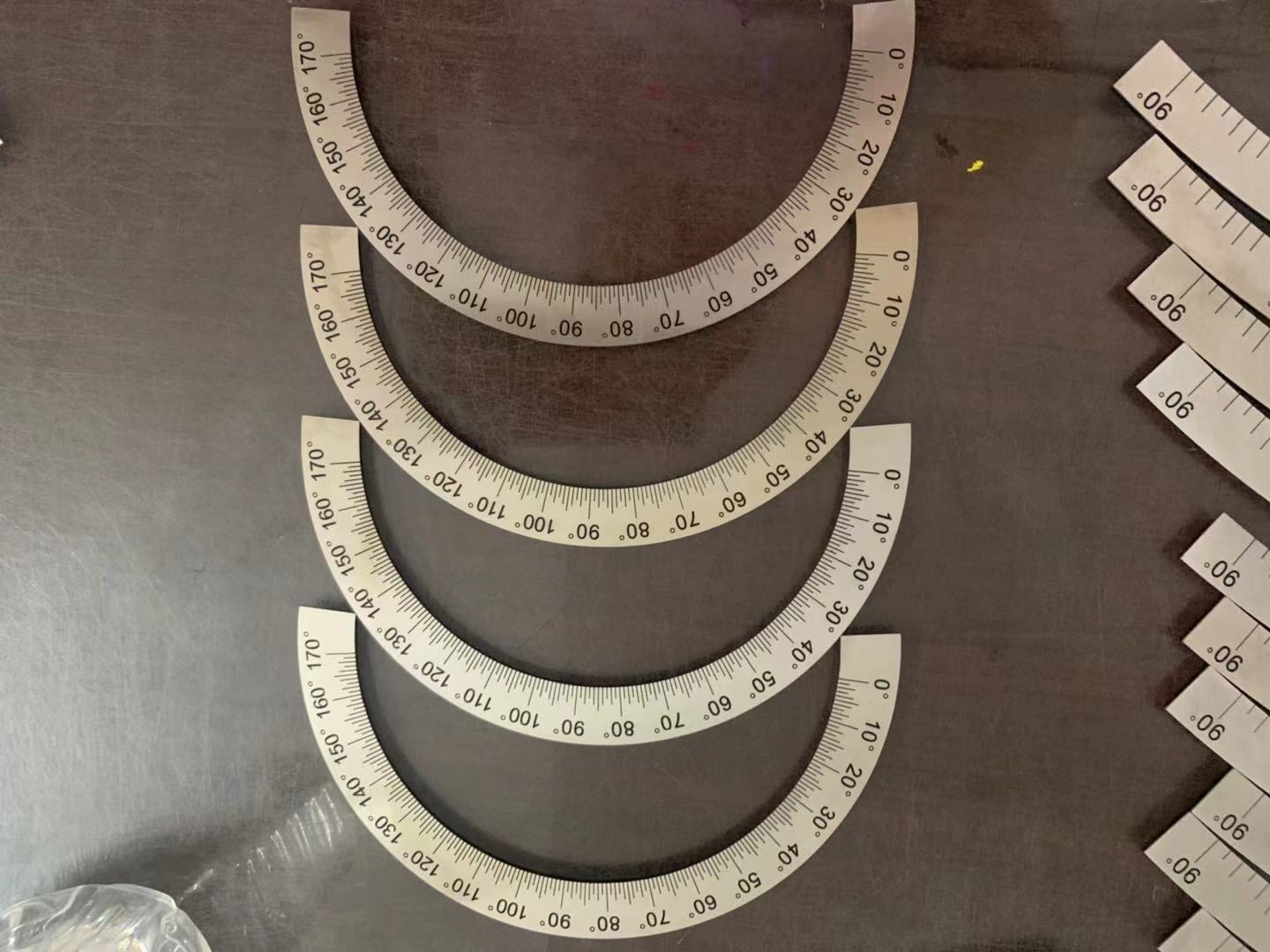 定位孔铝刻度盘 其他量具 河北茂美厂家 定做刻度盘角度测量尺4