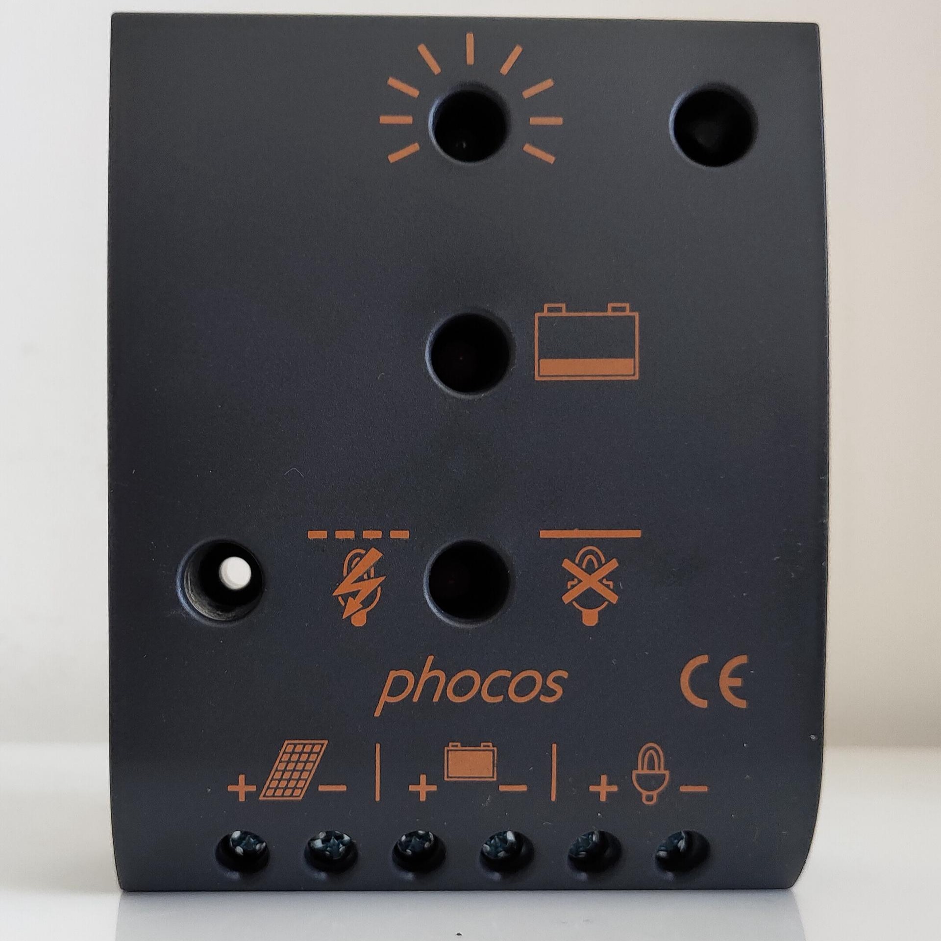 水利局 德国伏科Phocos 太阳能板充放电控制器12V 太阳能气象站 CA6A10A14A