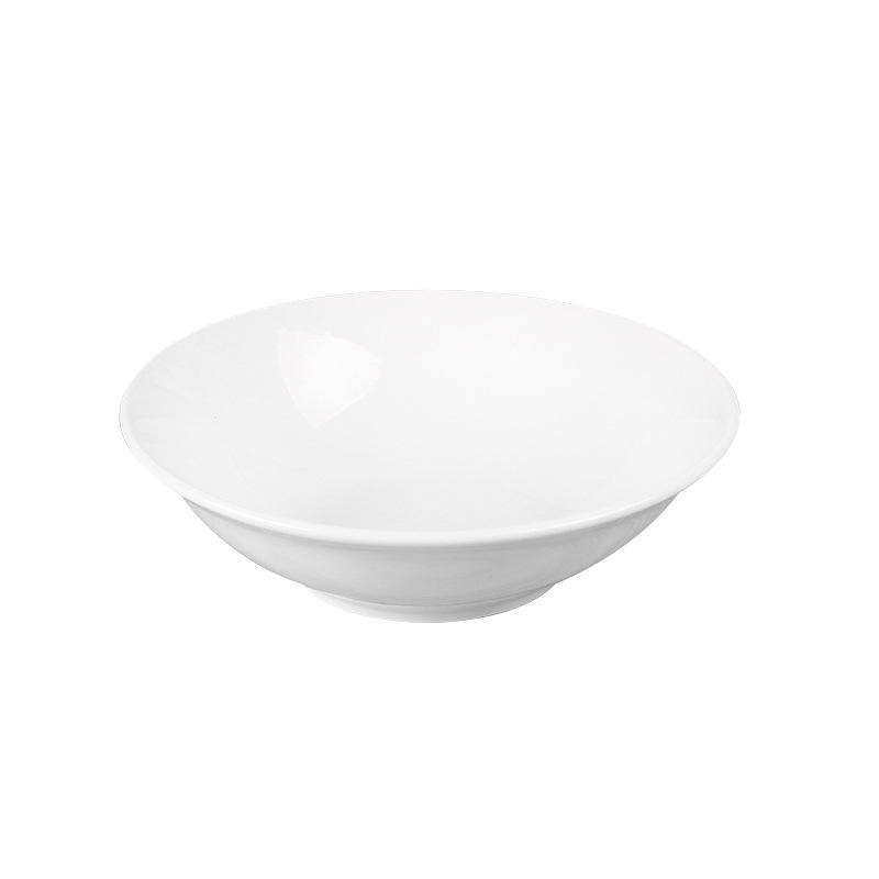 供应纯白色陶瓷碗　陶瓷汤碗拉面碗酒店厨房餐具 碗、碟、盘1