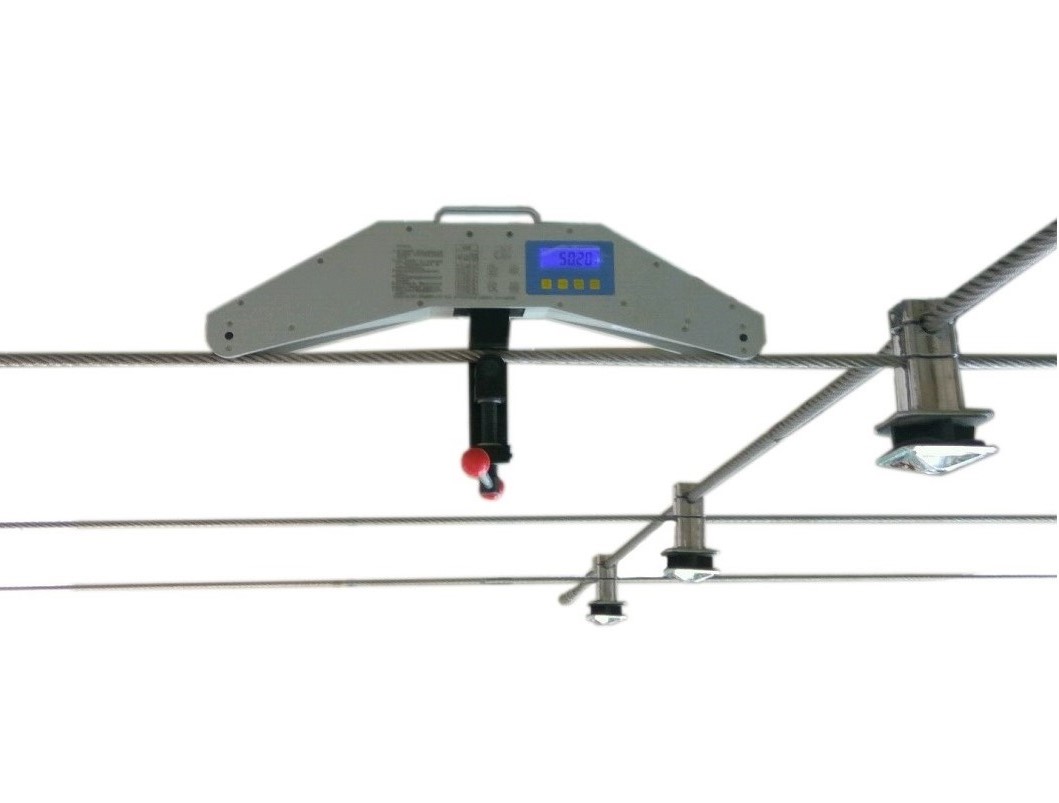 拉线测力仪 高铁张力仪 线索张力检测装置 钢丝绳测力仪 杆塔张拉力计 弹性吊索张力测试仪7