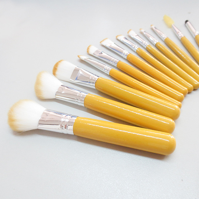 ISET 初学者化妆刷专业美妆工具 12支黄色化妆刷便携款 艾瑟媞3
