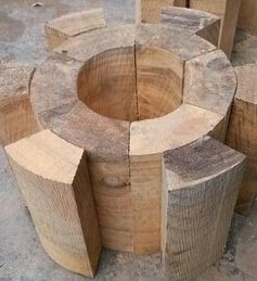 管道木托垫木 其他建筑、建材类管材 红松木管托材质说明 兴硕水管木托2