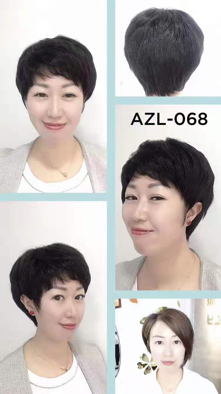 上海专业假发修剪 真发假发 真人发假发女士短发中长发发型4