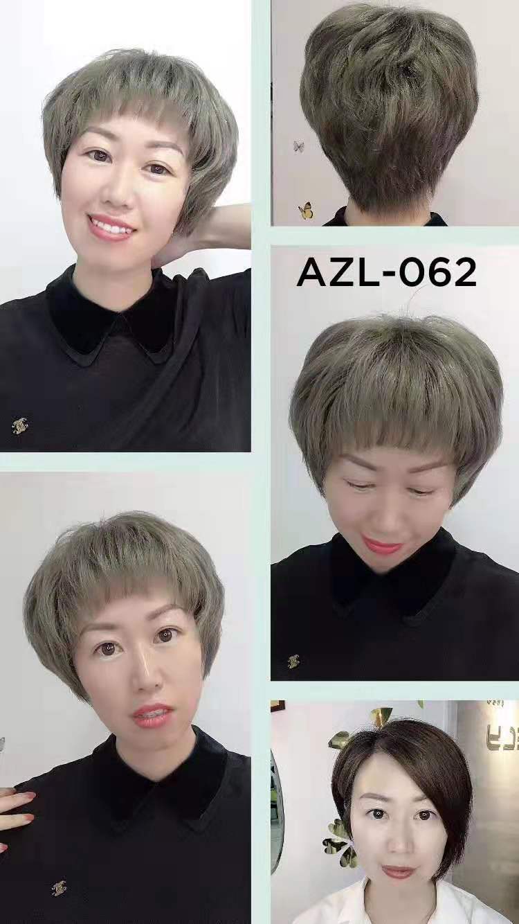 上海专业假发修剪 真发假发 真人发假发女士短发中长发发型3