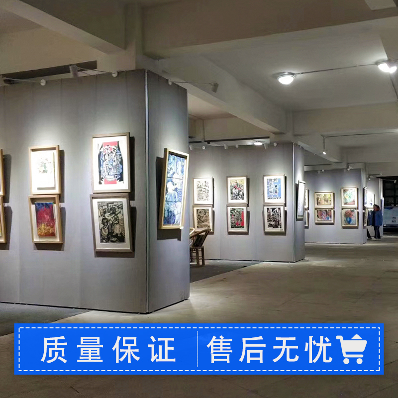 江苏先峰无缝书画展板学校美术作品画宣传屏风移动板书画展示架折叠展板3