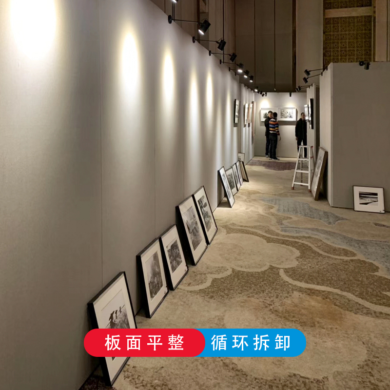 江苏先峰无缝书画展板学校美术作品画宣传屏风移动板书画展示架折叠展板4