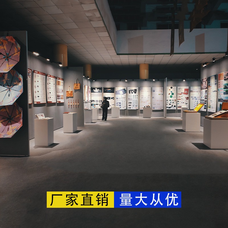 江苏先峰无缝书画展板学校美术作品画宣传屏风移动板书画展示架折叠展板