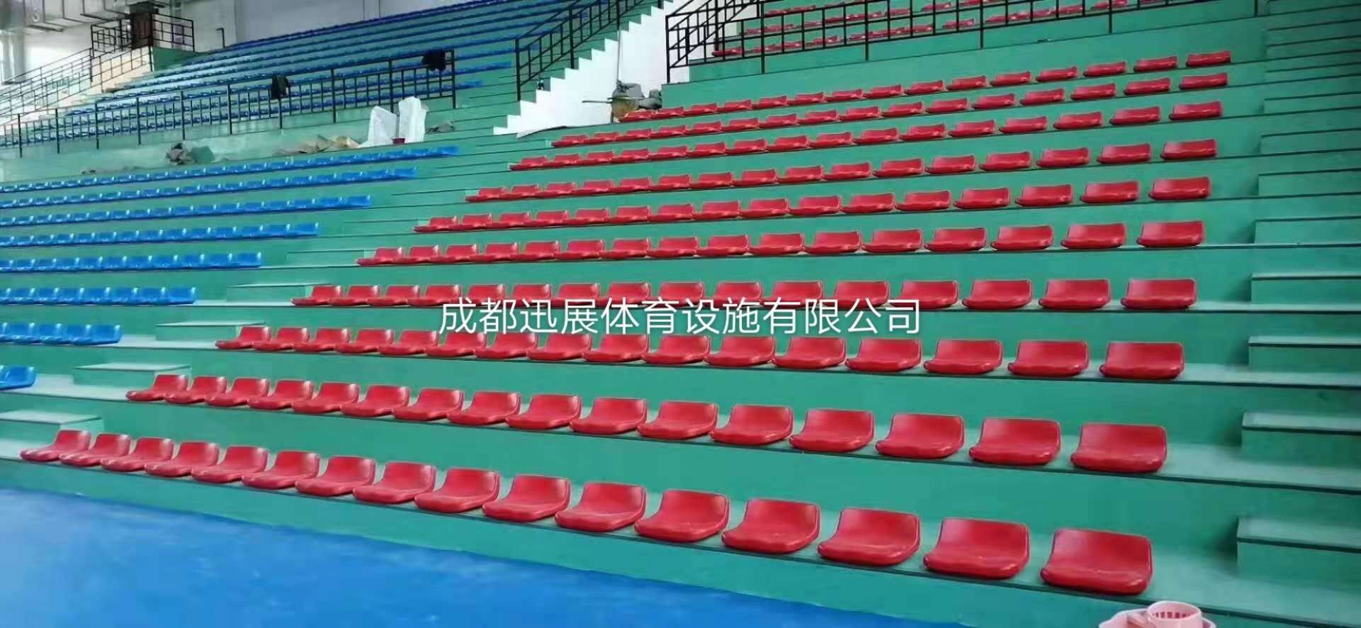 球场看台椅 可定制 成都迅展体育设施 体育馆座椅 看台座椅 观众看台椅 伸缩看台座椅5
