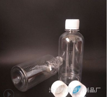 防盗盖塑料瓶 刻度瓶 沧县博昌 糖浆瓶250ml 液体瓶 PET透明1