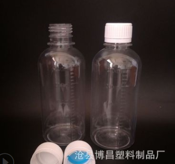 防盗盖塑料瓶 刻度瓶 沧县博昌 糖浆瓶250ml 液体瓶 PET透明2