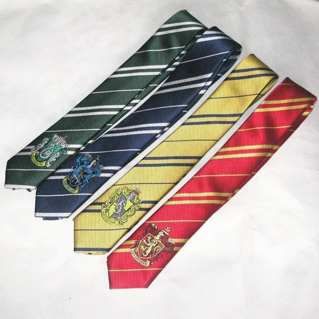 厂家直销带哈利波特四大学院 《哈利波特》COS表演学生领带 徽章