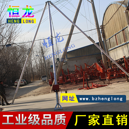 铝合金立杆机 12米15米铝合金立杆机 三角扒杆立杆机 【恒龙】人字抱杆立杆机2