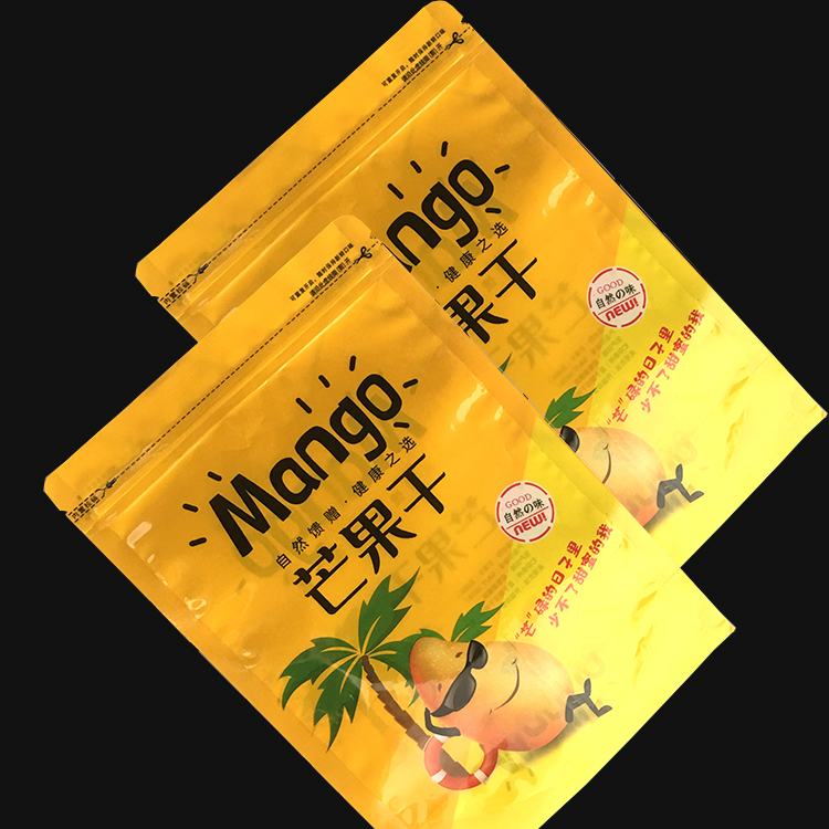 塑料食品袋 水果干拉链包装袋 食品级塑料袋芒果干袋子定制蜜饯自立袋4