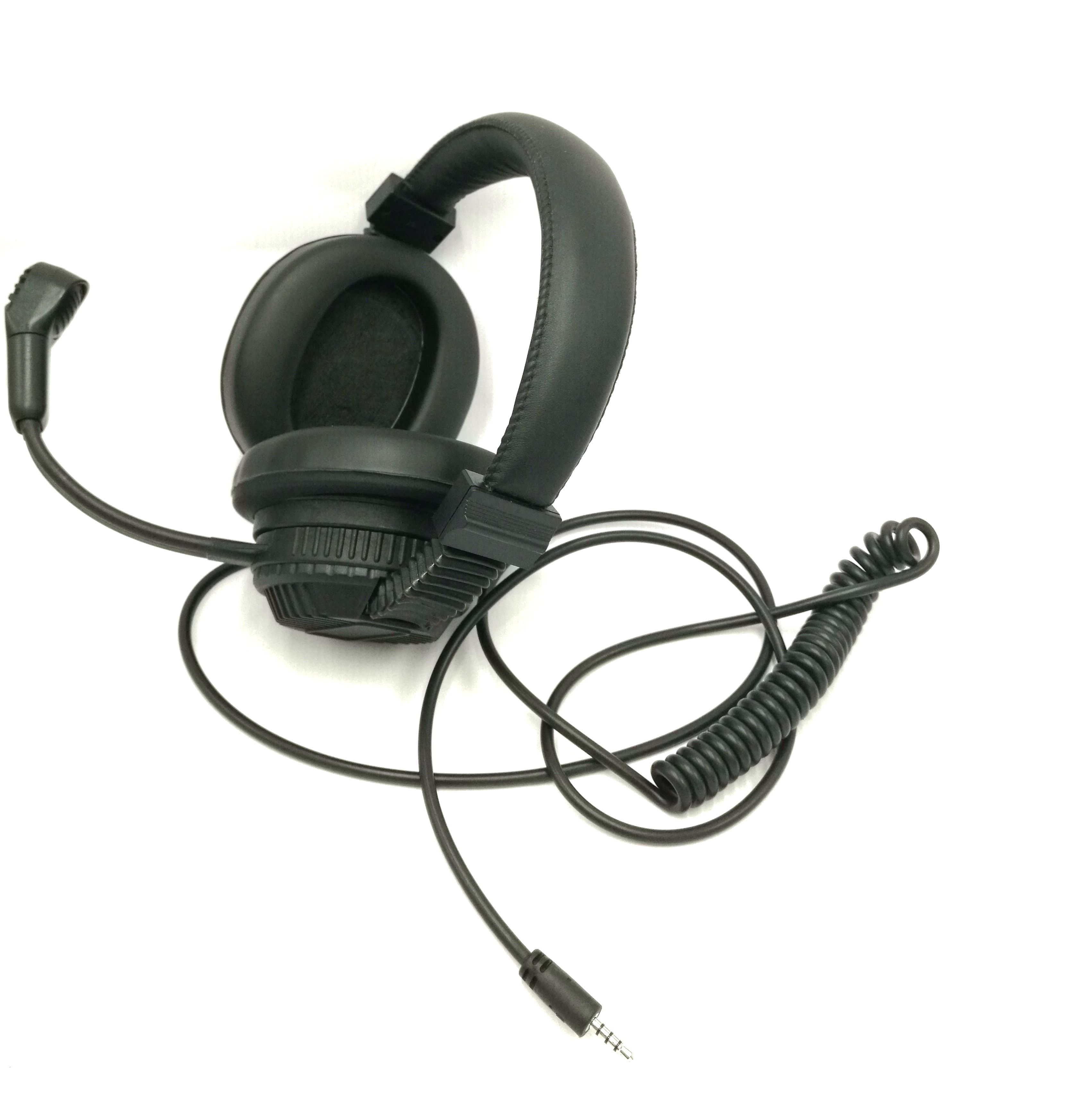 咪杆可270度转动 降噪耳机 头戴式语音室耳机 笔记本学习录音耳机 全包耳朵 弹线5