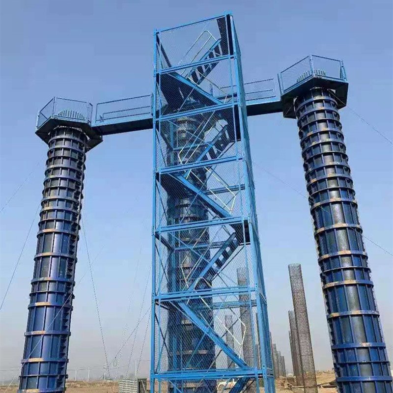 框架式安全梯笼 路桥施工安全梯笼 河北箱式安全梯笼生产厂家