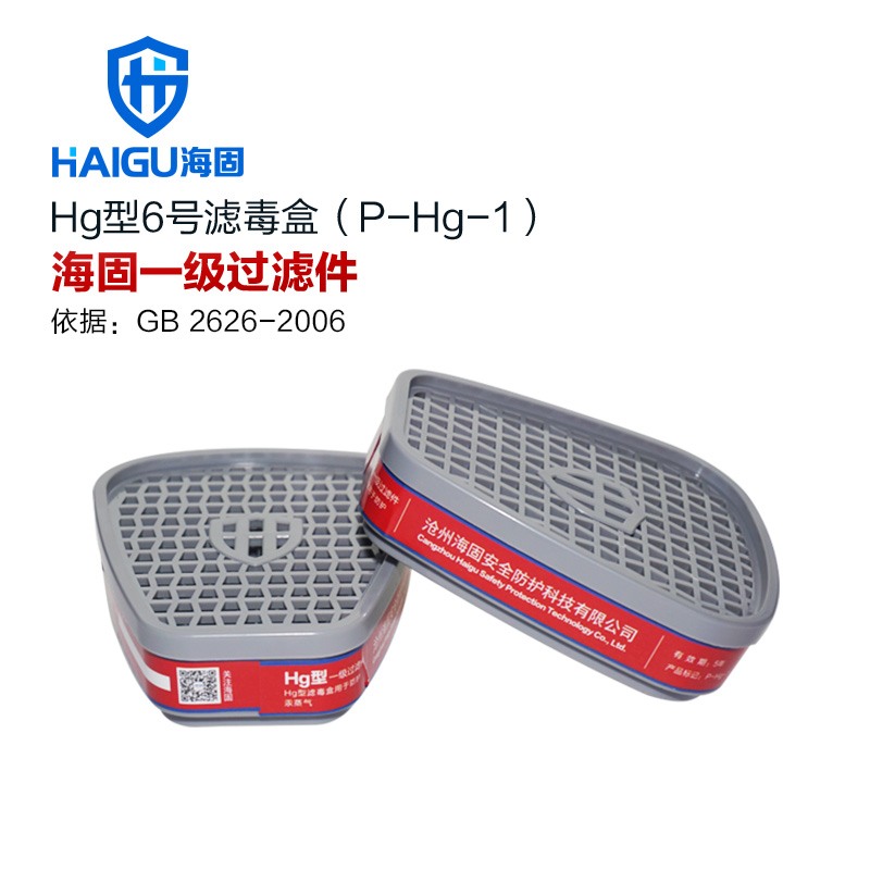 P-A H2S-1防毒气 防尘滤毒盒 Hg 防毒面具7
