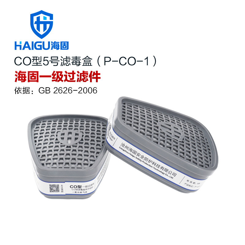 P-A H2S-1防毒气 防尘滤毒盒 Hg 防毒面具3