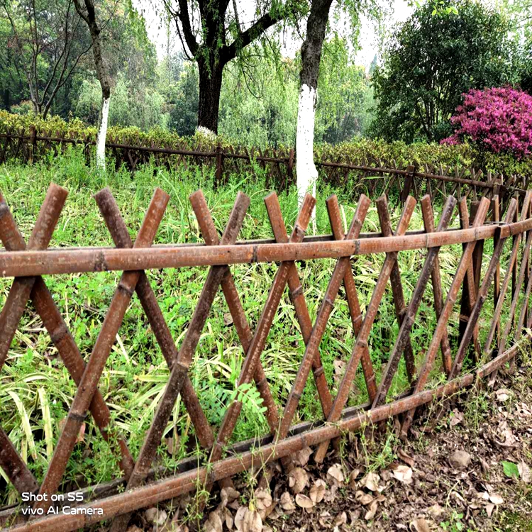 潜山竹围栏 护栏 图片展示 竹子栅栏1