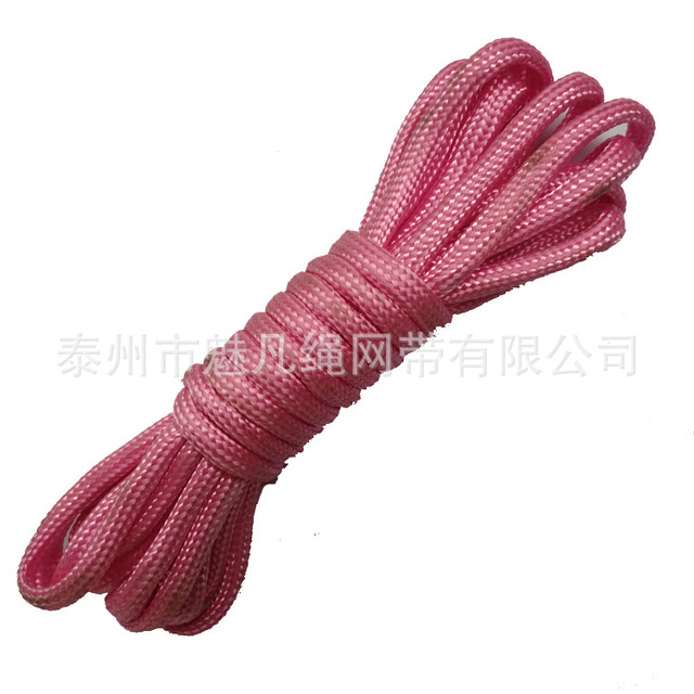 帐篷绳 服装吊牌绳 七芯伞绳 厂家生产荧光色尼龙细绳 玩具细绳1