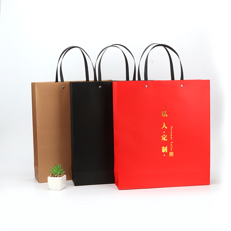 厂家定制 茶类包装礼品手提袋批发 白卡纸袋 量多从优