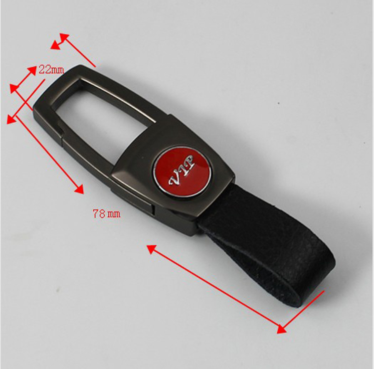 皮条钥匙扣汽车遥控器创意真皮钥匙套工厂定制锌合金钥匙链 其他钥匙配饰3