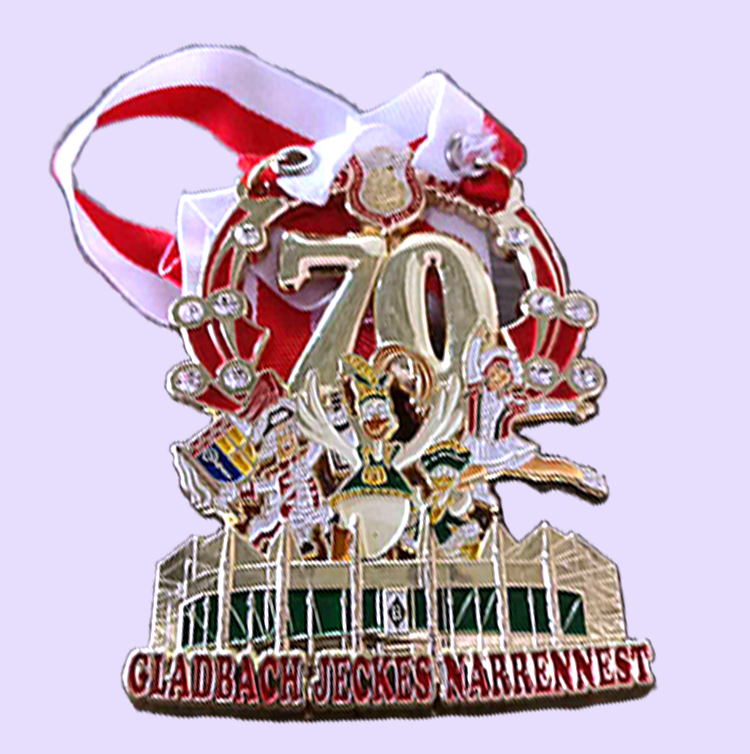 卡通挂带纪念章logo定制 金属奖牌马运动会员工三等功烤漆浮雕7