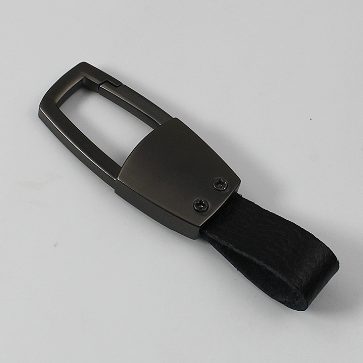 其他钥匙配饰 皮质钥匙扣汽车遥控器创意真皮钥匙套工厂定制锌合金钥匙链3
