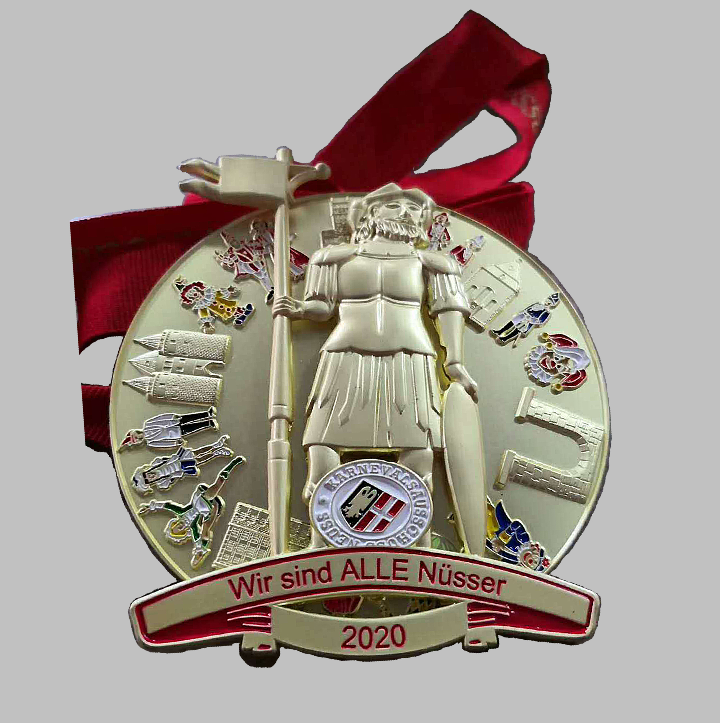 卡通挂带纪念章logo定制 金属奖牌马运动会员工三等功烤漆浮雕6