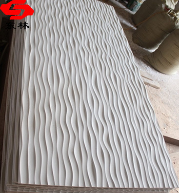 波浪板 雕刻板 来图订制 木质线材 装饰板材1