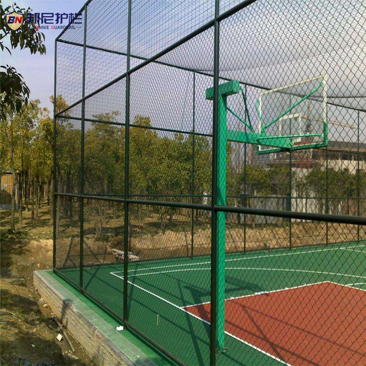 邦尼体育场铁丝网球场围网勾花菱形网篮球场围栏边坡防护网足球场围栏4