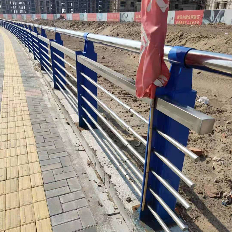 q235防撞设施栏杆 黄河桥梁护栏厂定制不锈钢桥梁护栏4