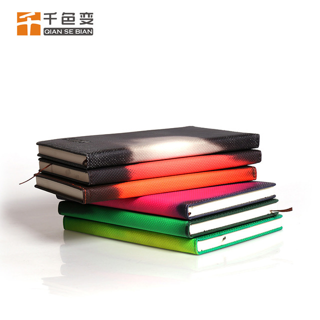 变色笔记本温变记事本手摸变色精美变色笔记本厂家定做 笔记本、记事本6