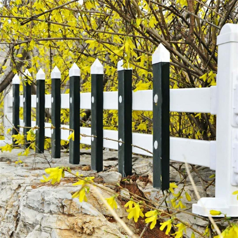 质量可靠 塑钢园林绿化PVC草坪护栏 专业定制5