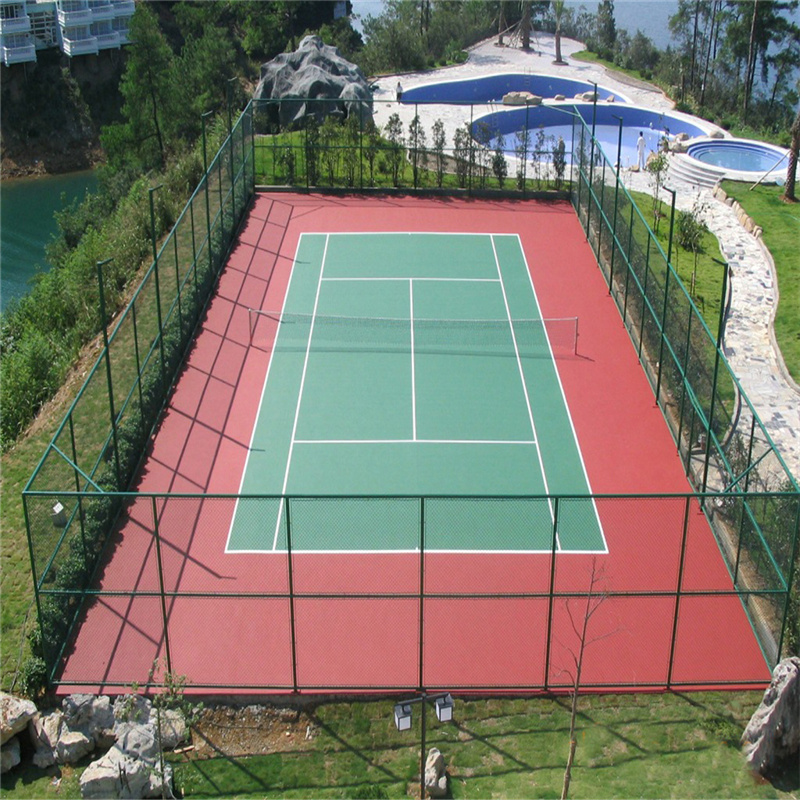 高网体球场网 优质护栏网阻车桩专业安装 浸塑体育围网6