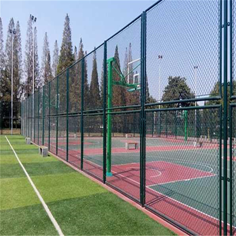 高网体球场网 优质护栏网阻车桩专业安装 浸塑体育围网4