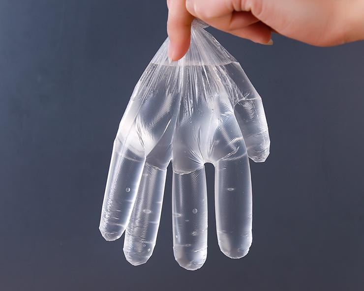盒装抽取式一次性手套透明PE塑料薄膜卫生手套厂家批发3