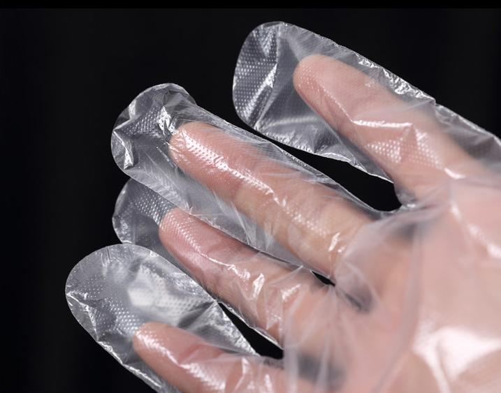 盒装抽取式一次性手套透明PE塑料薄膜卫生手套厂家批发5