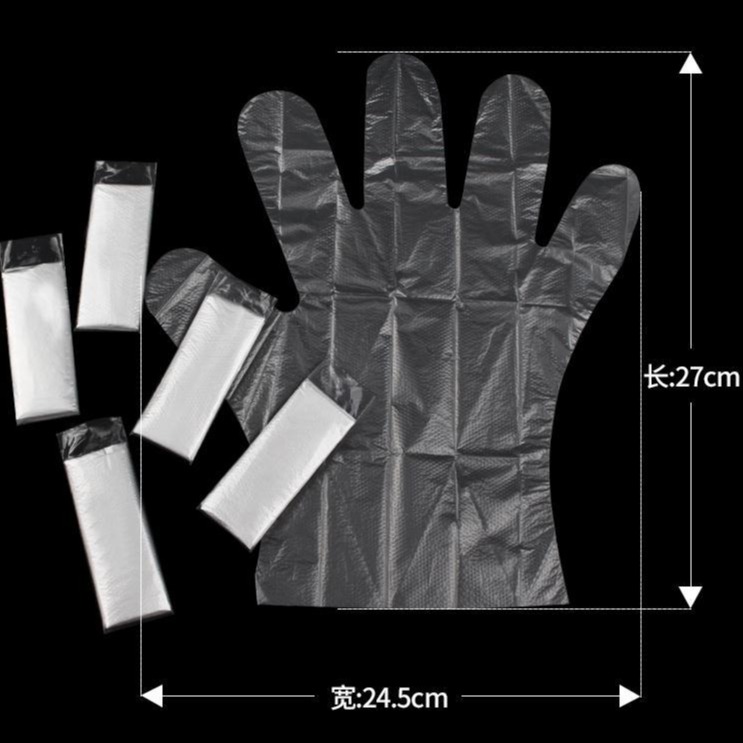 薄膜手套中号10000只箱装生产厂家 一次性手套
