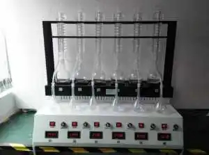 巴跃仪器 水蒸气蒸馏装置实验室氟化物蒸馏的实验仪器使用效果BA-FZL65