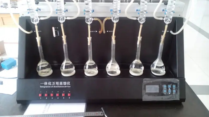 巴跃仪器 水蒸气蒸馏装置实验室氟化物蒸馏的实验仪器使用效果BA-FZL66