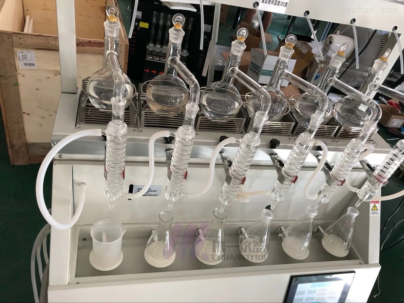 巴跃仪器 水蒸气蒸馏装置实验室氟化物蒸馏的实验仪器使用效果BA-FZL61