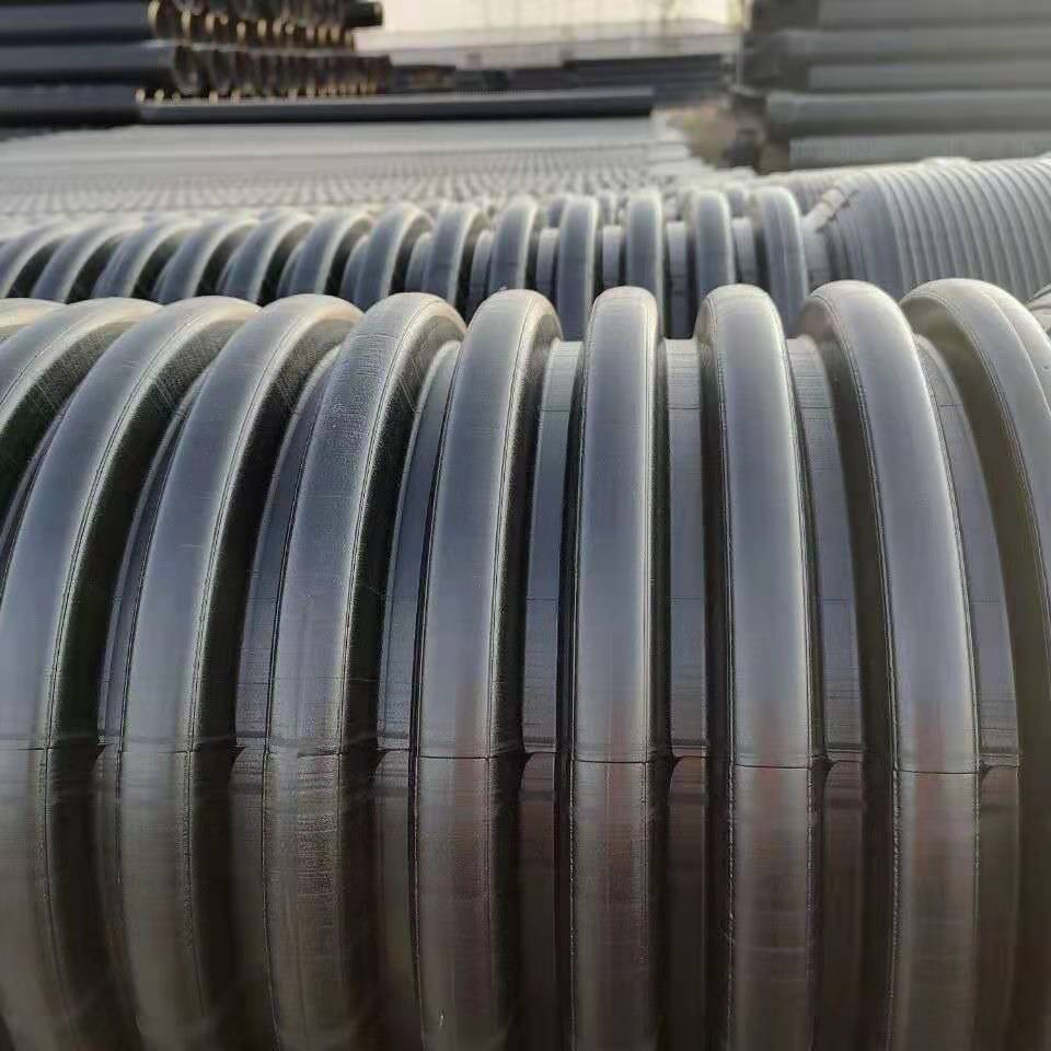 联塑 HDPE双壁波纹管 常规壁厚PE排水管 厂家直供 大口径通风管7